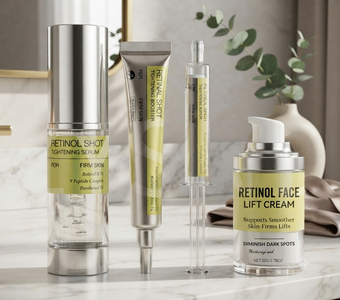 Retinol Serum, Reduces Fine Lines And Dark Circles Minimizes Pores- Anti-aging