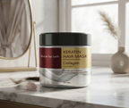 Collagen Keratin Hair Mask Soft Smooth Frizz Damaged Repair Revitalize Hair Care