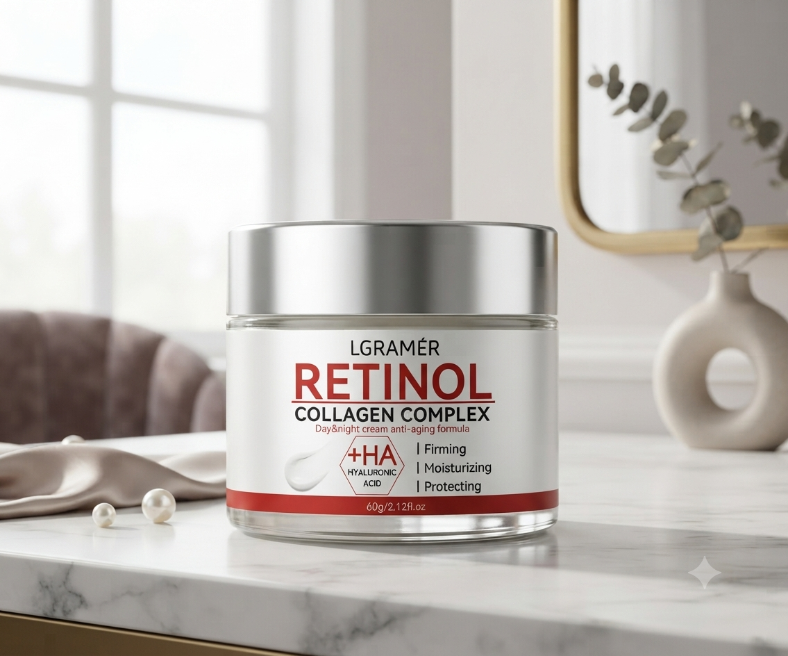 Retinol Lifting Firming Cream Collagen, Moisturizer Whitening Brighten