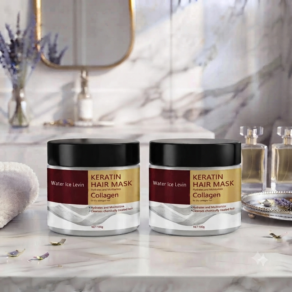 Collagen Keratin Hair Mask Soft Smooth Frizz Damaged Repair Revitalize Hair Care
